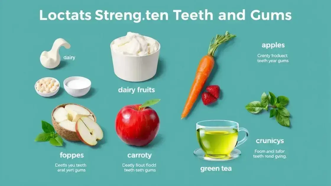 Alimentos que fortalecem dentes e gengivas